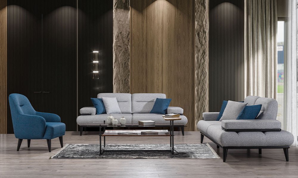 Safir Üçlü Kanepe | İnegöl Mobilya