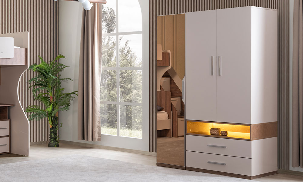 Milano Ranza Takımı Gardırop | İnegöl Mobilya 1