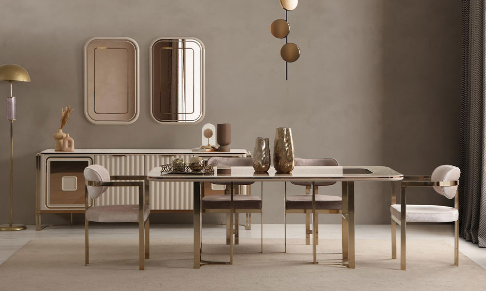Dubai Luxury Yemek Odası | İnegöl Mobilya 2