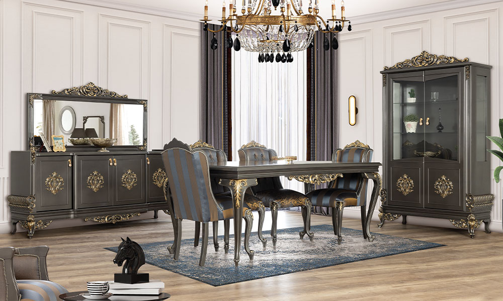 Farida Luxury Yemek Odası Takımı | İnegöl Mobilyası 1 Farida Luxury Yemek Odası Takımı | İnegöl Mobilya 1