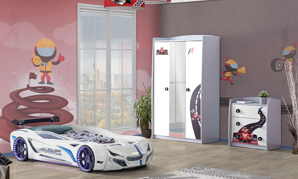 Formula Arabalı Genç Odası Takımı | İnegöl Mobilya 2