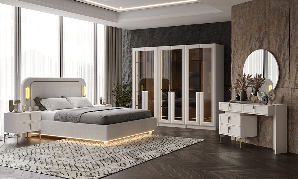 Versace Yatak Odası Takımı | İnegöl Mobilya 1