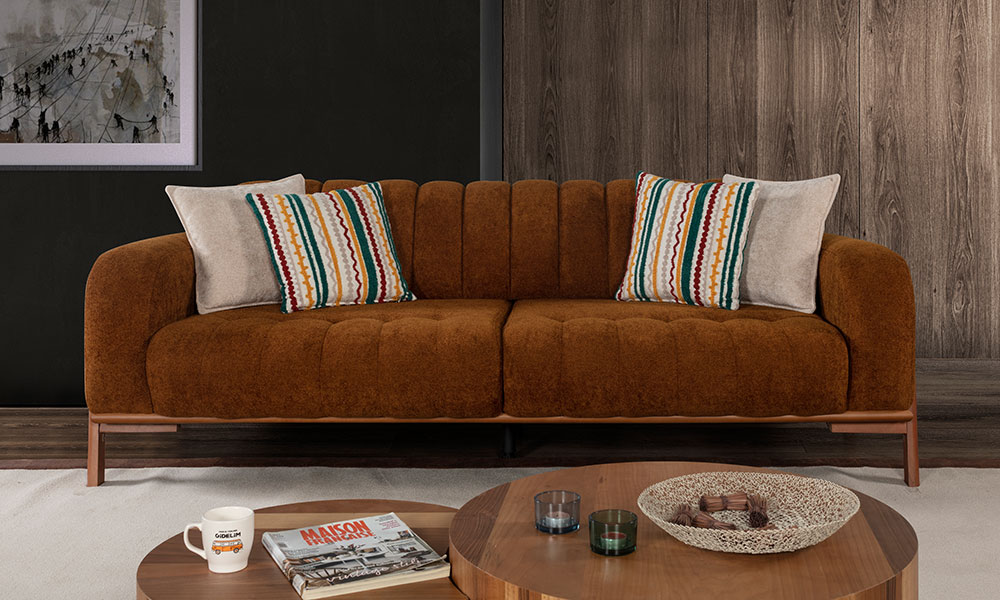 Akçay Üçlü Kanepe | İnegöl Mobilya 1