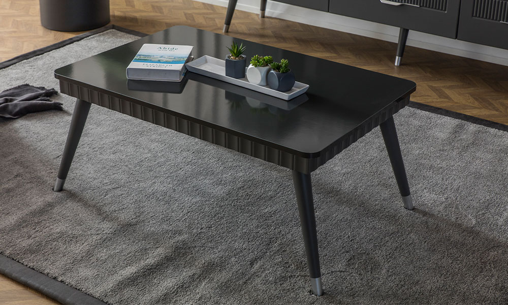 Tesla Antrasit Yemek Odası Takımı | İnegöl Mobilya